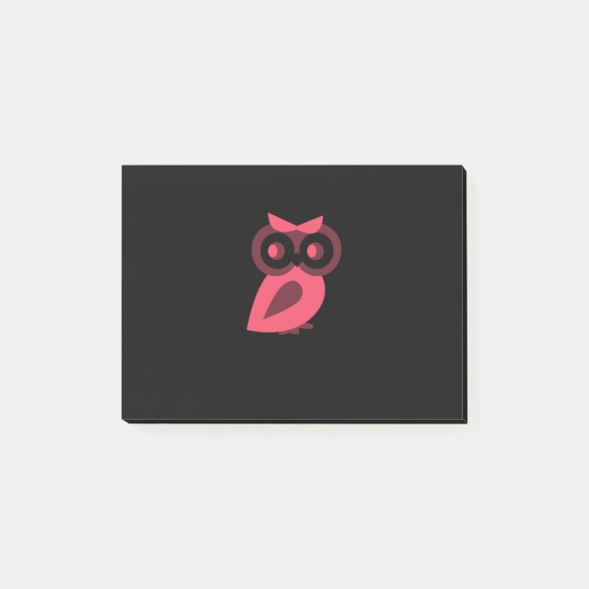 Pink Owl Post-it® Notes Post-it Klebezettel (Vorderseite)