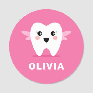 Pink, Pädiatrie, niedliche Zahnfee Namensschild