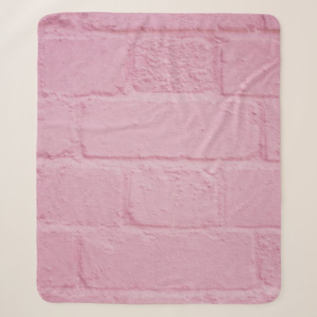 PINK PAINK BRICK WALL SHERPADECKE (Vorderseite)