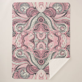 Pink Paisley Das Zuhause-Studio Sherpadecke