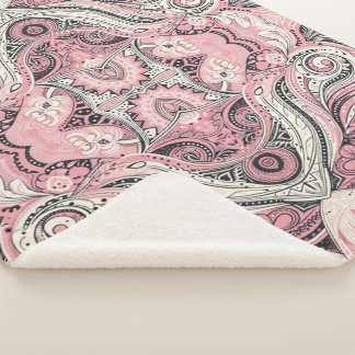 Pink Paisley Das Zuhause-Studio Sherpadecke
