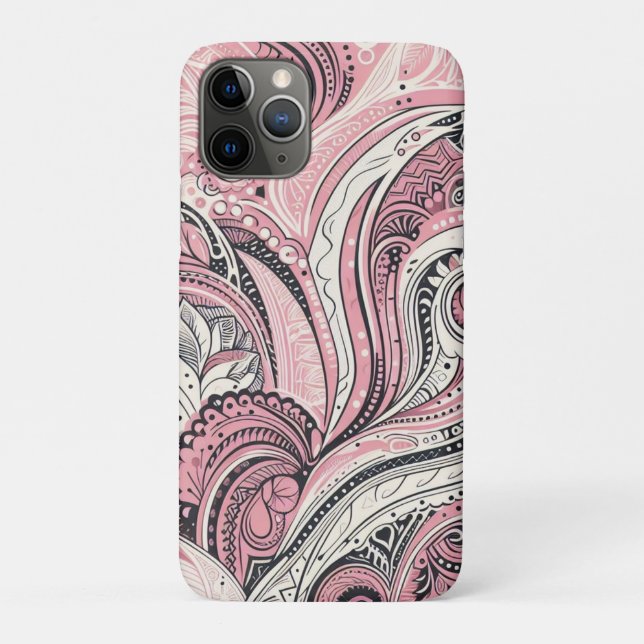 Pink Paisley Die Zuhause Studio Case-Mate iPhone Hülle (Rückseite)