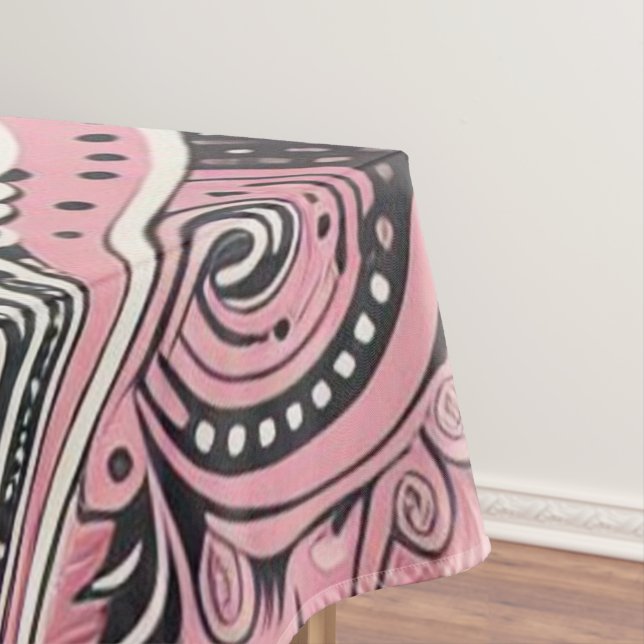 Pink Paisley Die Zuhause Studio Tischdecke (Beispiel)