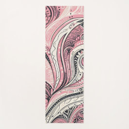 Pink Paisley Die Zuhause Studio Yogamatte