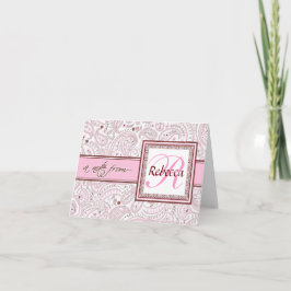 Pink Paisley Monogrammed
