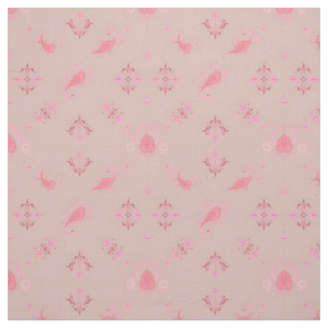 Pink Paisley Pattern Stoff (Muster)