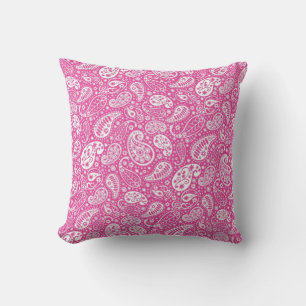 "Pink Paisley Throw Kissen" Kissen