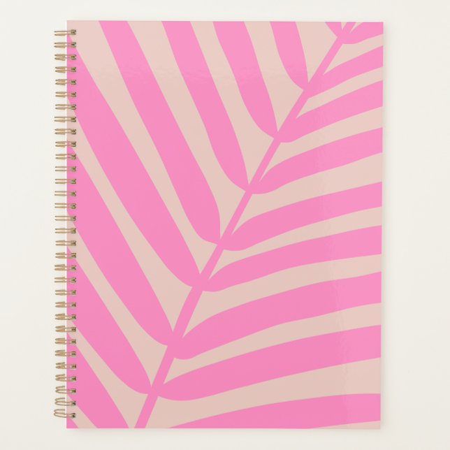 Pink Palm Leaf Planer (Vorderseite)