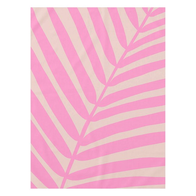 Pink Palm Leaf Tischdecke (Vorderseite)