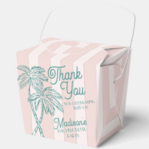 Pink Palm Spring Pastell Beach Junggeselinnen-Absc Geschenkschachtel