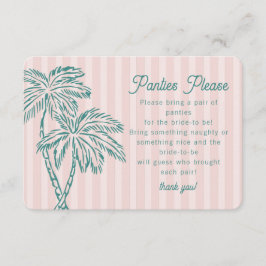 Pink Palm Springs Pastel Beach Panties Bitte einfü Begleitkarte