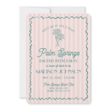Pink Palm Springs Pastellstrand Junggeselinnen-Abs