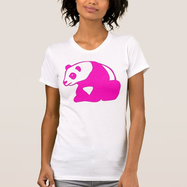 PINK-PANDA-BÄR T T-Shirt (Vorderseite)