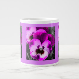 Pink Pansy Cup Jumbo-Tasse