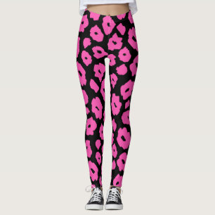 Pink Panther, Tierleder für Frauen Leggings