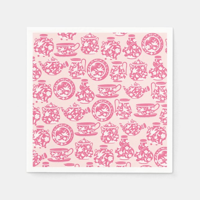 Pink Paper Napkins Serviette (Vorderseite)
