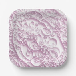 Pink Paper Quilling Daisy Design Pappteller