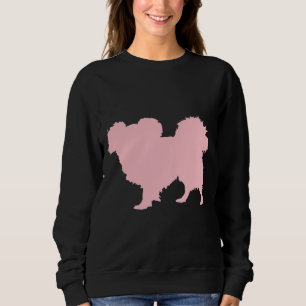 Pink Papillon Silhouette Sweatshirt