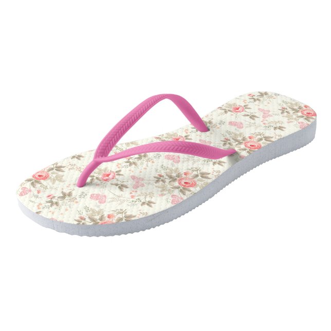 Pink Paradise Flip Flops (Schrägansicht)