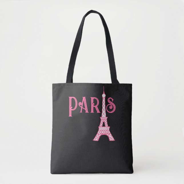 Pink Paris Eiffel Tower Tower Bag (Vorderseite)