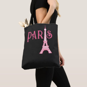 Pink Paris Eiffel Tower Tower Bag