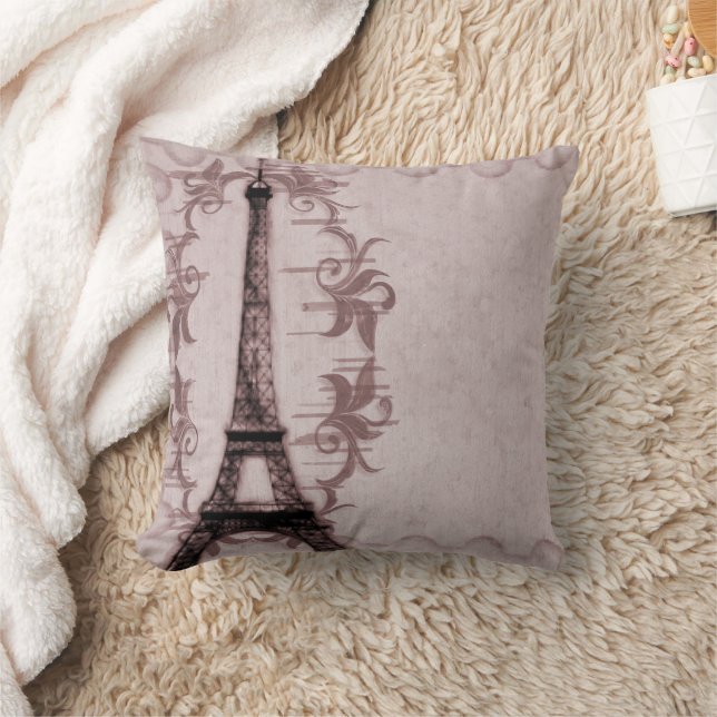 Pink Paris Grunge American MoJo Pillow Kissen (Decke)