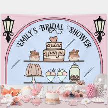 Pink Pariser Brautparty Patisserie Banner
