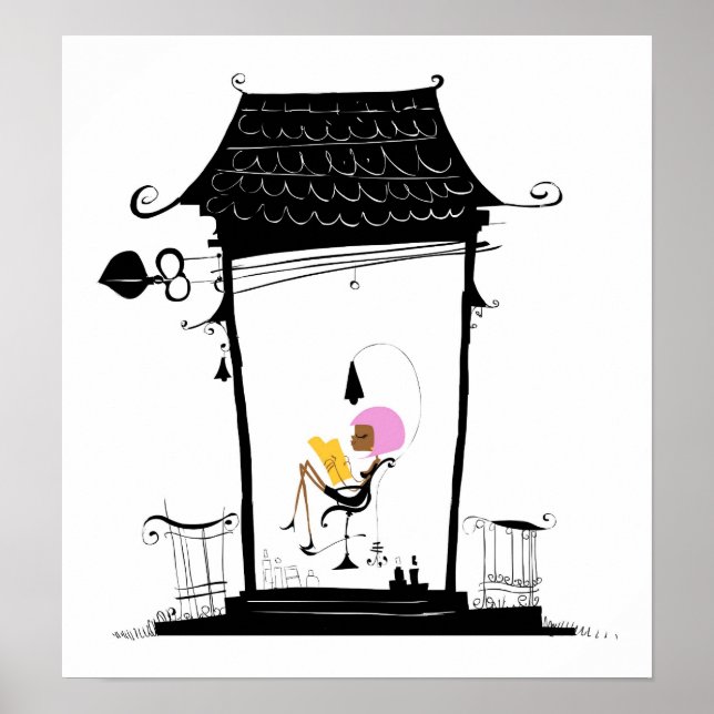 Pink-Pariser Leinwand Poster (Vorne)