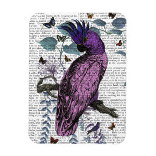 Pink Parrot Magnet