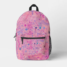 Pink Party Maximalist Art Bedruckter Rucksack