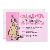 Pink Party Pony Girls Geburtstag