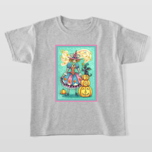 PINK PARTY WITCH IST HALLOWEEN MAGIC, SCHWARZE KAT T-Shirt
