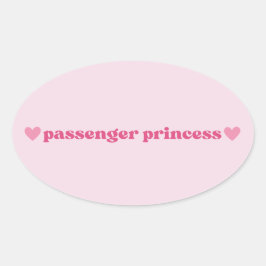 Pink Passenger Princess Sticker - Fun Girl Design