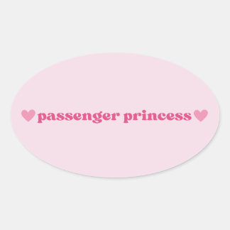 Pink Passenger Princess Sticker - Fun Girl Design