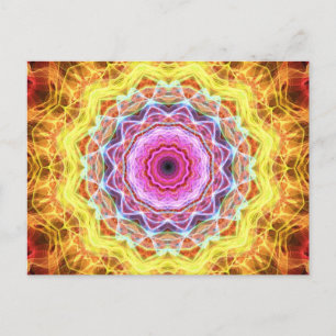 Pink Passion Kaleidoskop Postkarte