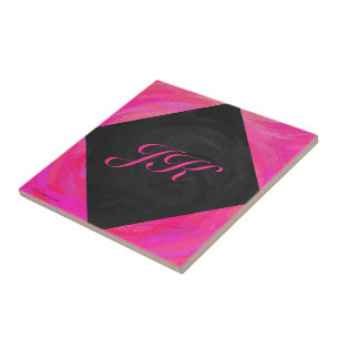 Pink Passion Monogram Fliese