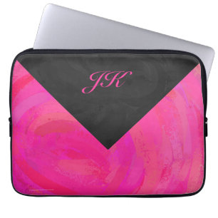 Pink Passion Monogram Laptopschutzhülle
