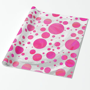 Pink Passion Polka Dot Pattern Geschenkpapier