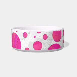 Pink Passion Polka Dot Pattern Napf