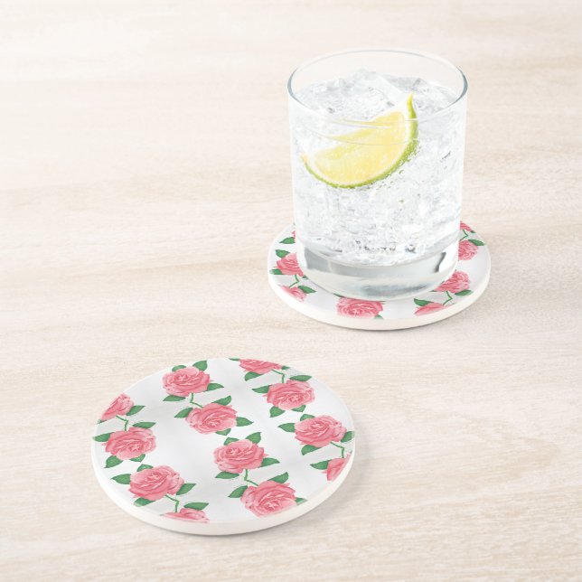 Pink Passion Sandstone Untersetzer (Seite)