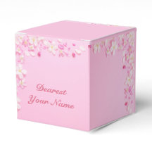 Pink Pastal Floral Petal Personalisiert Gevor Box