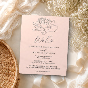 Pink Pastel Dandelion Botanischer Haushalt wir tun Flyer