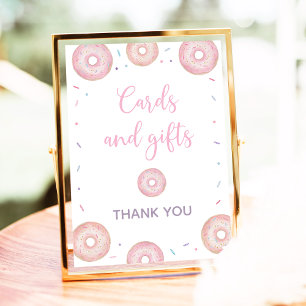 Pink Pastel Donut Karten & Geschenke Geburtstag Ze Poster