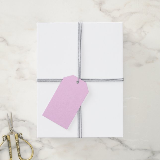 Pink Pastel-Geschenketiketten Geschenkanhänger (Mit Garn)