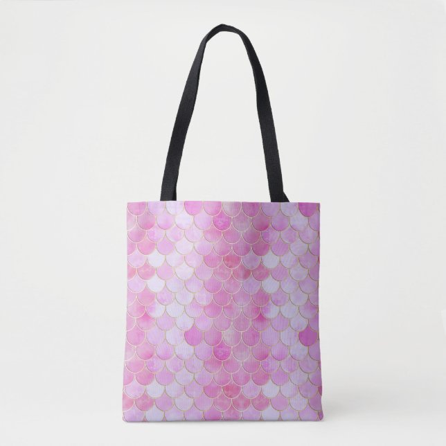 Pink Pastel & Gold Shimmer Mermaid Scanner Muster (Vorderseite)