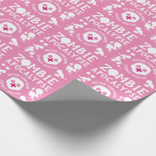 Pink Pastel Goth Zombie Apokalypse Personalisiert Geschenkpapier