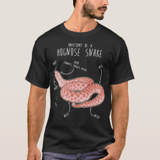 Pink Pastel Hognose Schlange Anatomie T-Shirt