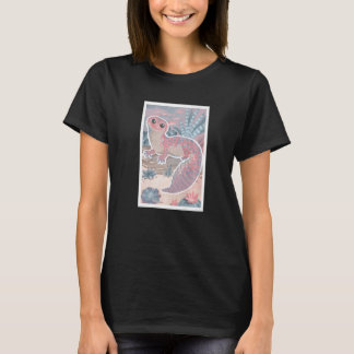 Pink Pastel Leopard Gecko Pet Lizard Niedlich Rept T-Shirt