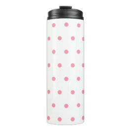 Pink Pastel Polka Dots Thermosbecher
