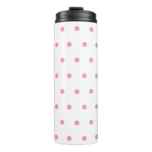 Pink Pastel Polka Dots Thermosbecher